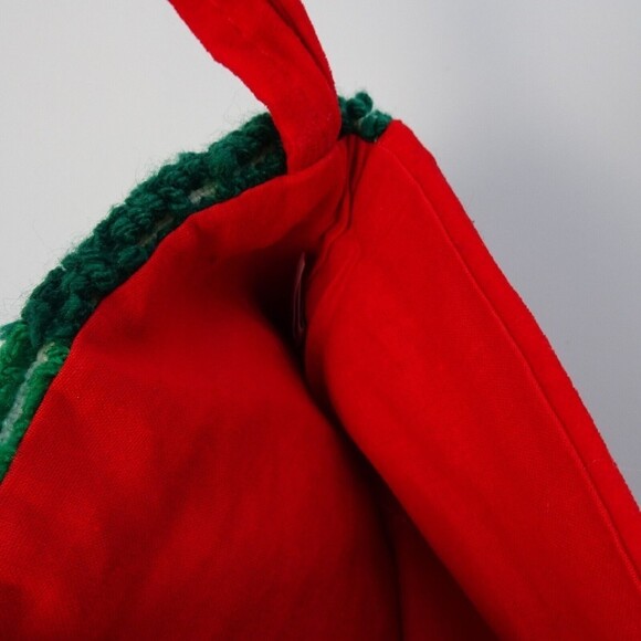 💰3/$25  Bears Christmas Stocking Holidays Decor Bear with Bow Green Red   18" - Picture 6 of 7